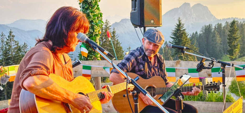 Unternberg Alm Ruhpolding, Irish Cream & Scottish Whiskey, Irish Folk & Scottish Music, Claudia und Tom Bährle, das Irish Folk Duo aus. dem Chiemgau.