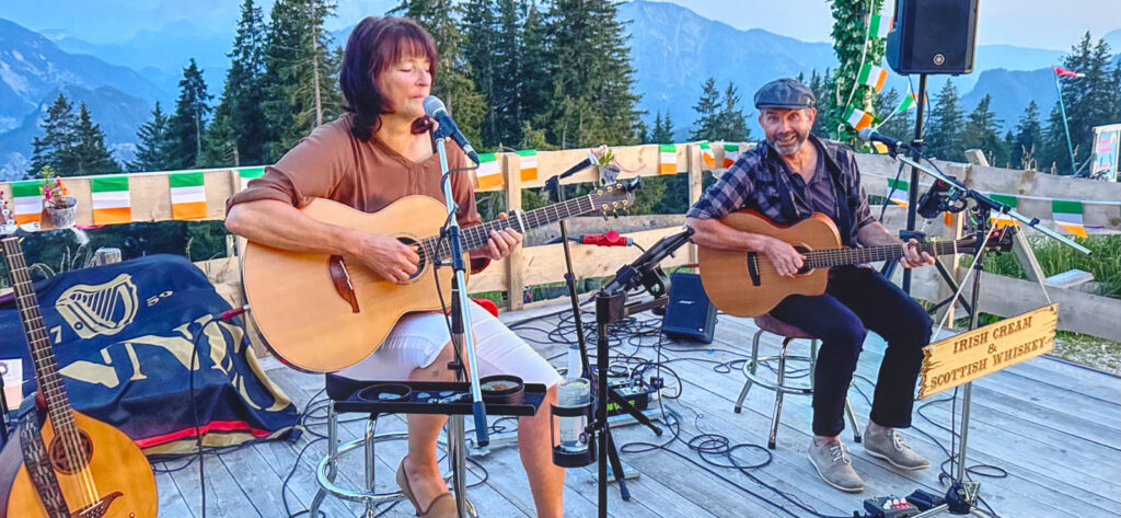 Unternberg Alm Ruhpolding, Irish Cream & Scottish Whiskey, Irish Folk & Scottish Music, Claudia und Tom Bährle, das Irish Folk Duo aus. dem Chiemgau.