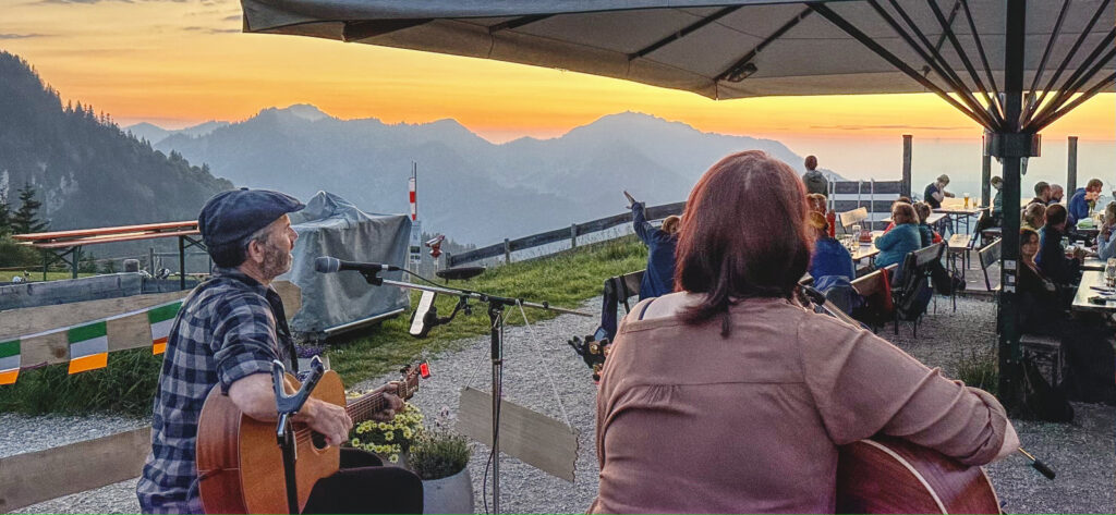 Unternberg Alm Ruhpolding, Irish Cream & Scottish Whiskey, Irish Folk & Scottish Music, Claudia und Tom Bährle, das Irish Folk Duo aus. dem Chiemgau.