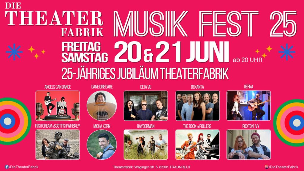 Irish Cream & Scottish Whiskey, Musik Fest 2025, 21.06.2025, Irish Folk & Scottish Music, Die Theater Fabrik Traunreut,